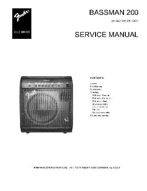 Schematic Fender BASSMAN 200 ― Manual-Shop.ru