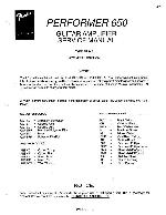 Schematic Fender PERFORMER 650