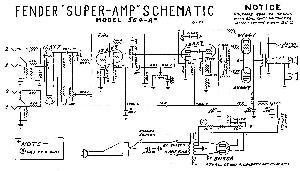 Схема Fender SUPER 5E4A ― Manual-Shop.ru