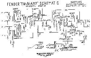 Schematic Fender TWIN 5E8A ― Manual-Shop.ru