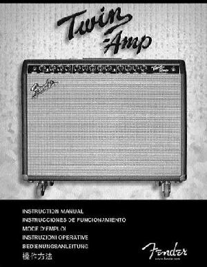 Service manual Fender TWIN-AMP ― Manual-Shop.ru