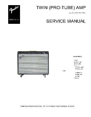 Schematic Fender TWIN AMP (PRO TUBE) ― Manual-Shop.ru