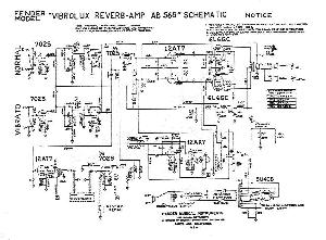 Схема Fender VIBRO LUX REVERB AB568 ― Manual-Shop.ru