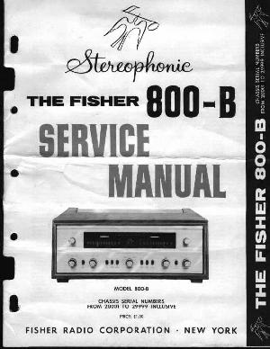 Service manual Fisher 800-B ― Manual-Shop.ru