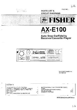Service manual Fisher AX-E100 ― Manual-Shop.ru