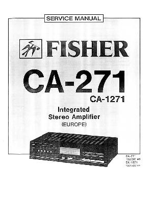 Service manual Fisher CA-271, CA-1271 ― Manual-Shop.ru