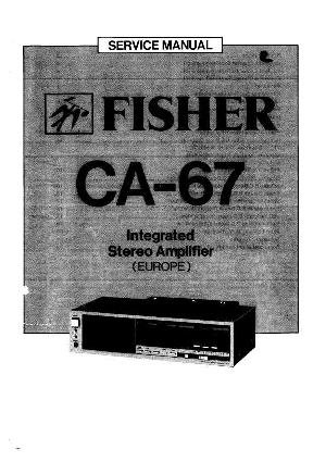 Service manual Fisher CA-67 ― Manual-Shop.ru