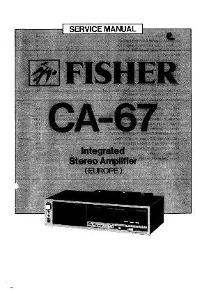 Сервисная инструкция Fisher CA-67 ― Manual-Shop.ru