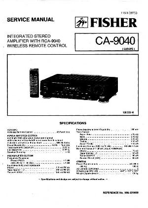 Service manual Fisher CA-9040 ― Manual-Shop.ru