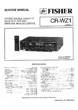 Service manual Fisher CR-WZ1 ― Manual-Shop.ru