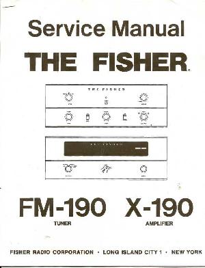 Service manual Fisher FM-190, X-190  ― Manual-Shop.ru