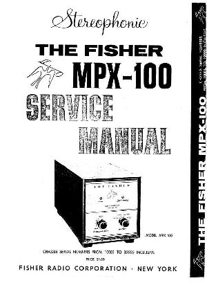 Service manual Fisher MPX-100 ― Manual-Shop.ru