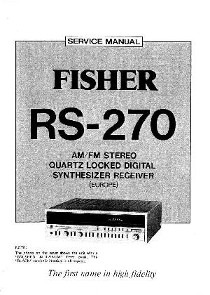 Service manual Fisher RS-270 ― Manual-Shop.ru