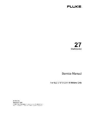 Service manual Fluke 27 MULTIMETER ― Manual-Shop.ru