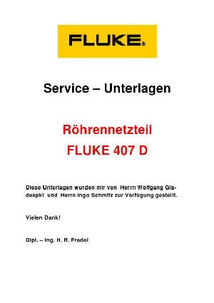 Сервисная инструкция Fluke 407D ― Manual-Shop.ru