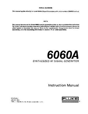 Service manual Fluke 6060A ― Manual-Shop.ru