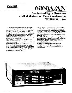 Сервисная инструкция Fluke 6060A AN ― Manual-Shop.ru