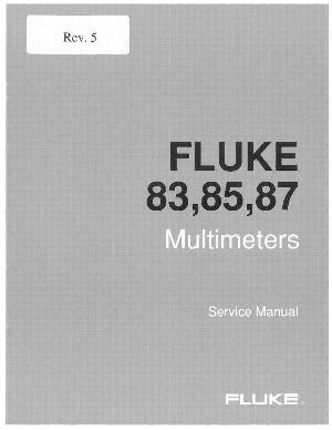 Service manual Fluke 83, 85, 87, MULTIMETER ― Manual-Shop.ru
