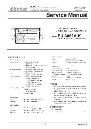 Сервисная инструкция Clarion PU-3062A-K ― Manual-Shop.ru