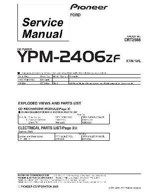 Сервисная инструкция Pioneer YPM-2406ZF ― Manual-Shop.ru
