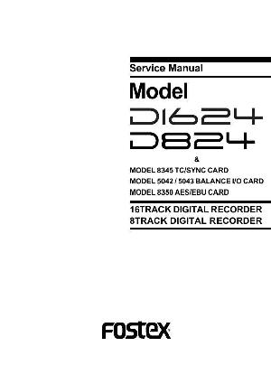 Service manual Fostex D824, D1624  ― Manual-Shop.ru