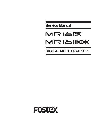 Service manual Fostex MR16HD, MR16HD/CD  ― Manual-Shop.ru