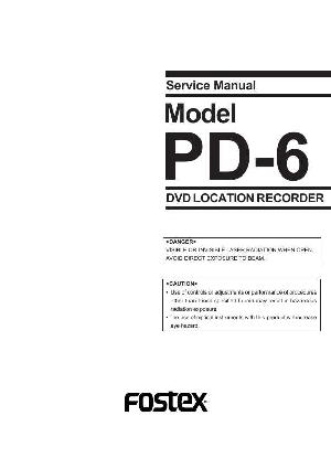 Service manual Fostex PD-6  ― Manual-Shop.ru