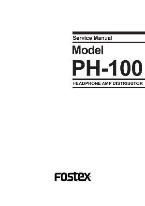 Service manual Fostex PH-100 ― Manual-Shop.ru