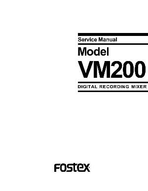 Service manual Fostex VM200  ― Manual-Shop.ru