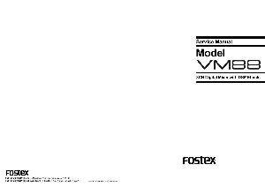 Service manual Fostex VM88  ― Manual-Shop.ru
