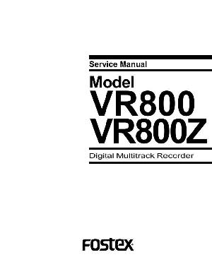 Service manual Fostex VR800, VR800Z ― Manual-Shop.ru