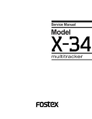 Service manual Fostex X-34  ― Manual-Shop.ru