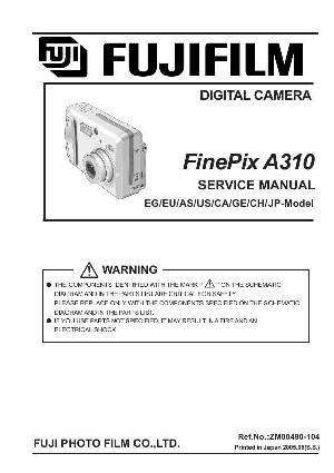 Сервисная инструкция FujiFilm Finepix A310 ― Manual-Shop.ru