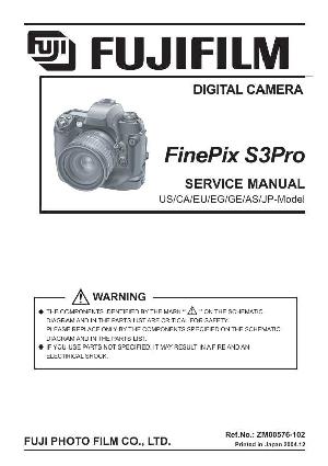Сервисная инструкция FujiFilm Finepix S3PRO ― Manual-Shop.ru