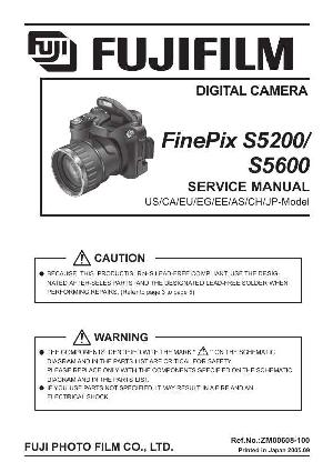 Сервисная инструкция FujiFilm Finepix S5200, S5600 ― Manual-Shop.ru