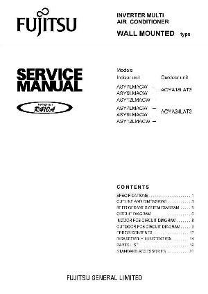 Service manual Fujitsu AOYA18LAT3, AOYA24LAT3, ASY7LMACW, ASY9LMACW, ASY12LMACW ― Manual-Shop.ru