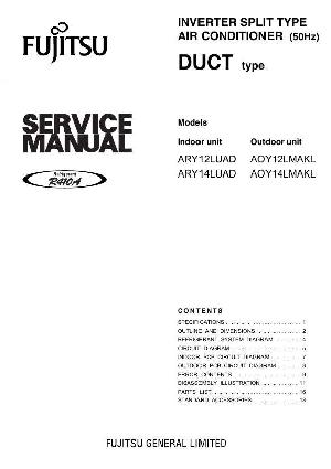 Service manual FUJITSU ARY12LUAD, ARY14LUAD ― Manual-Shop.ru