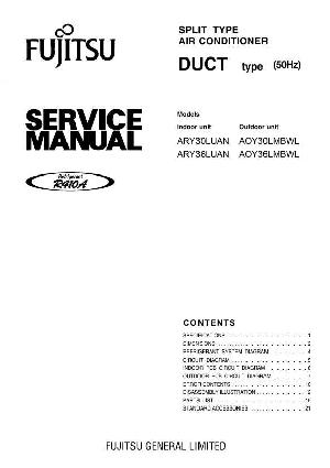 Service manual FUJITSU ARY30LUAN, ARY36LUAN ― Manual-Shop.ru