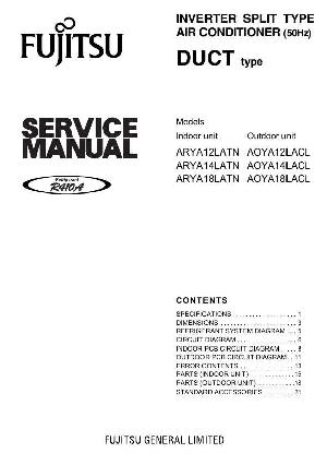Service manual FUJITSU ARYA12LATN, ARYA14LATN, ARYA18LATN ― Manual-Shop.ru