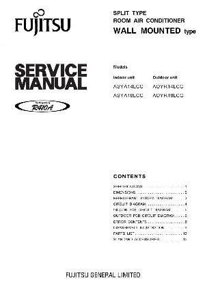 Service manual FUJITSU ASYA14LCC, ASYA18LCC ― Manual-Shop.ru
