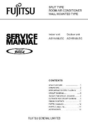 Service manual FUJITSU ASYA18LEC, AOYR18LEC ― Manual-Shop.ru