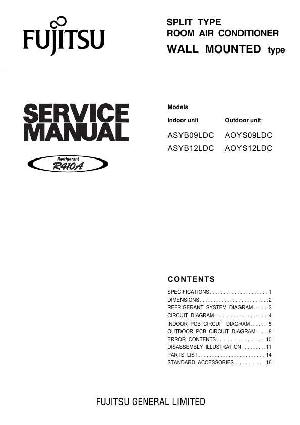 Service manual Fujitsu ASYB09LDC, AOYS09LDC, ASYB12LDC AOYS12LDC ― Manual-Shop.ru