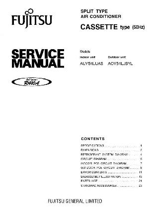 Service manual FUJITSU AUY54LUAS, AOY54LJBYL ― Manual-Shop.ru