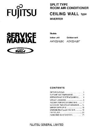 Сервисная инструкция FUJITSU AWYZ24LBC, AOYZ24LBT ― Manual-Shop.ru