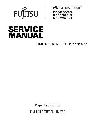 Сервисная инструкция Fujitsu PDS4208W ― Manual-Shop.ru