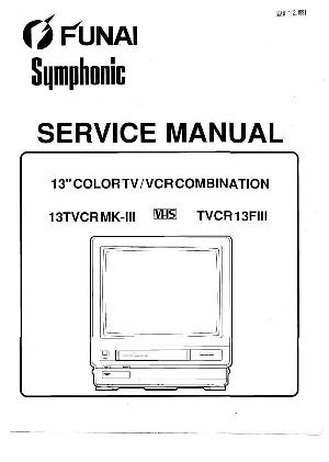 Сервисная инструкция Funai 13TVCRMKIII TVCR13FIII ― Manual-Shop.ru