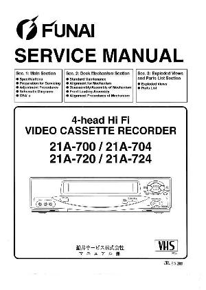 Service manual Funai 21A-700, 21A-704, 21A-720, 21A-724 ― Manual-Shop.ru