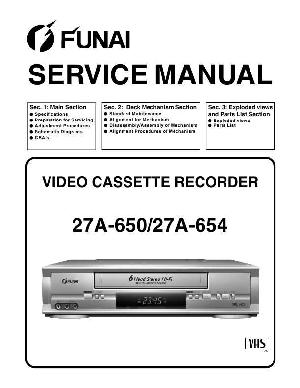 Service manual Funai 27A-650, 27A-654 ― Manual-Shop.ru