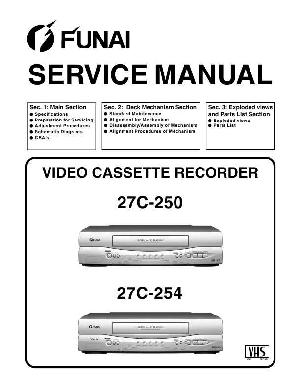 Сервисная инструкция Funai 27C-250, 27C-254 ― Manual-Shop.ru