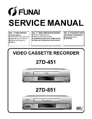 Service manual Funai 27D-451, 27D-851 ― Manual-Shop.ru